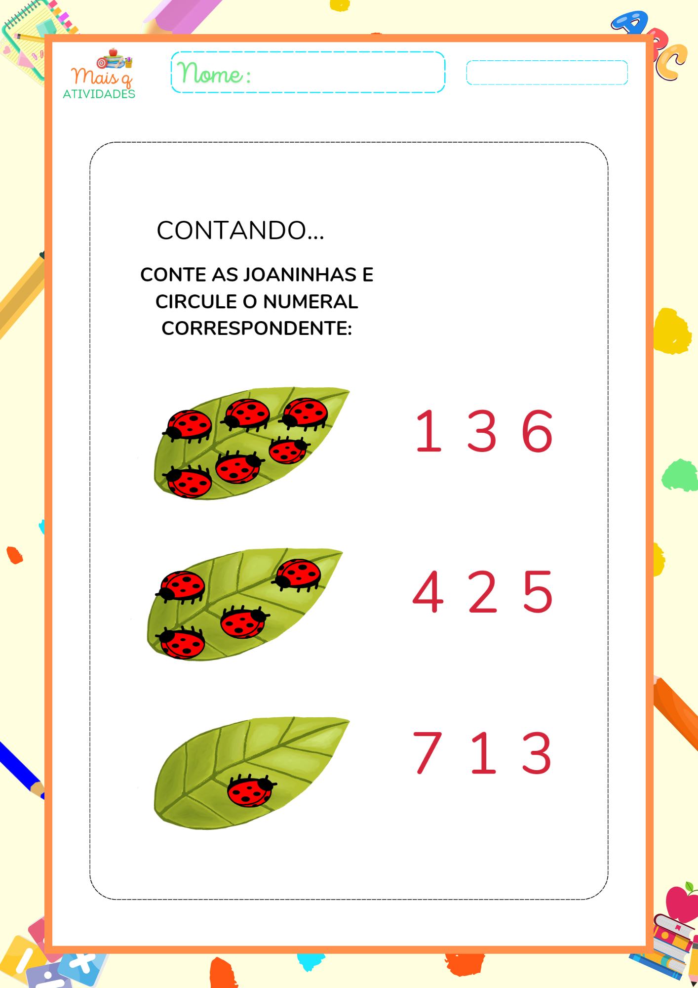 Atividade de matemática