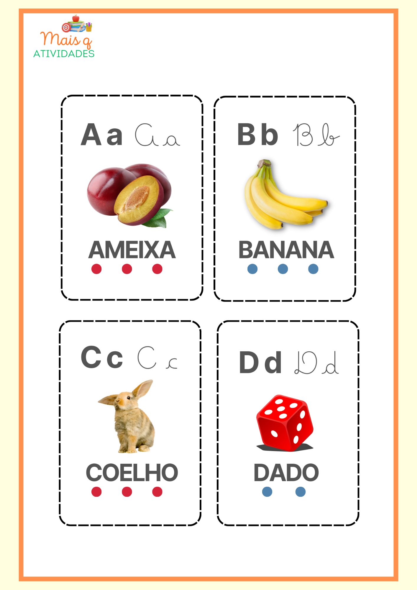 Bônus Cards do Alfabeto