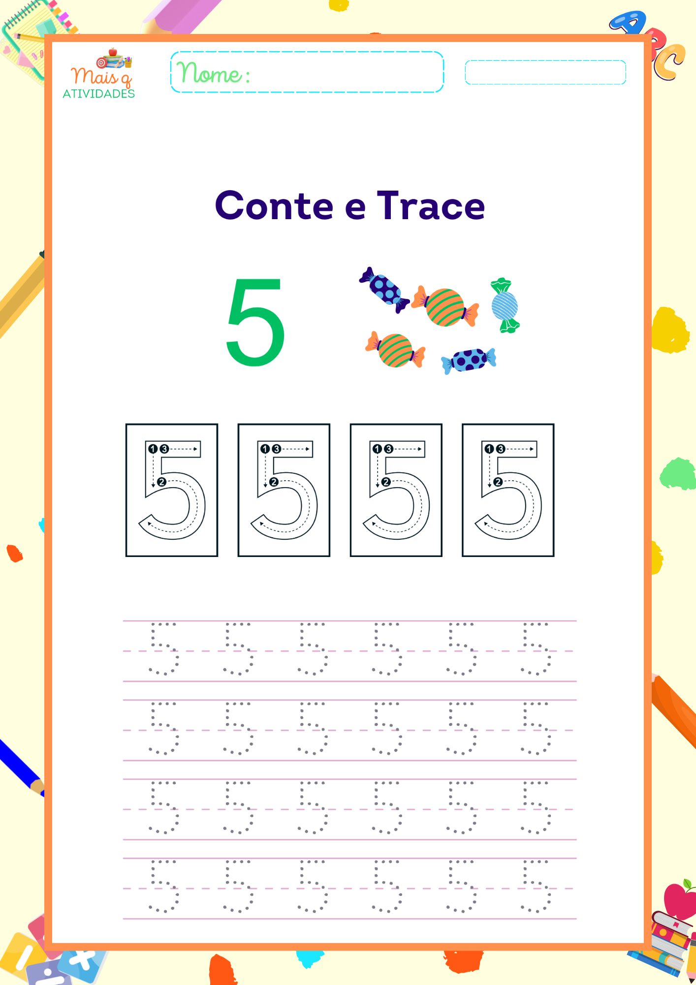Caderno de matemática
